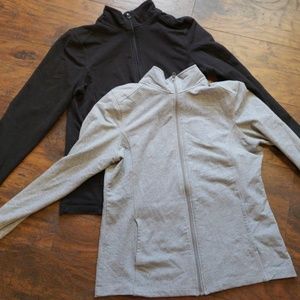 Bundle of 2 women's zip ups L